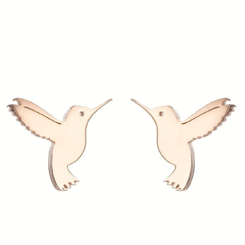 Men's Style Small Bird Earrings - 2pcs Pair Forest Earrings