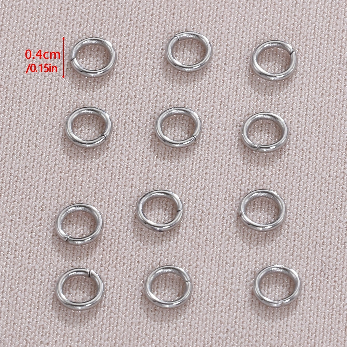 200pcs Stainless Steel Jump Rings for Jewelry Making