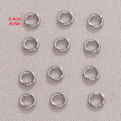 200pcs Stainless Steel Jump Rings for Jewelry Making