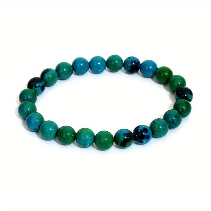 8mm Natural Stone Beaded Bracelet Healing Energy Semi Precious Gemstone