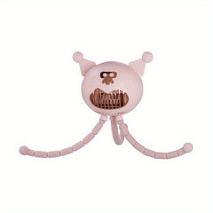 Cute Monster Baby Stroller USB Handheld Leafless Fan
