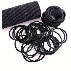 50pcs Solid Minimalist Scrunchie Elastic Hair Tie Non Slip Ponytail Holder