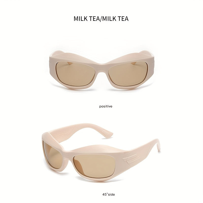 Men's Steampunk Style Y2K Cycling Sports Sunglasses UV Protection