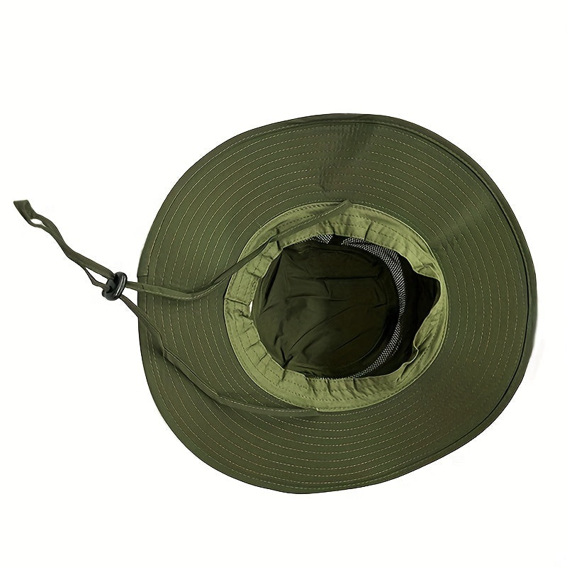 Sun Hat Windproof UV Protection Beach Mesh Sun Hat