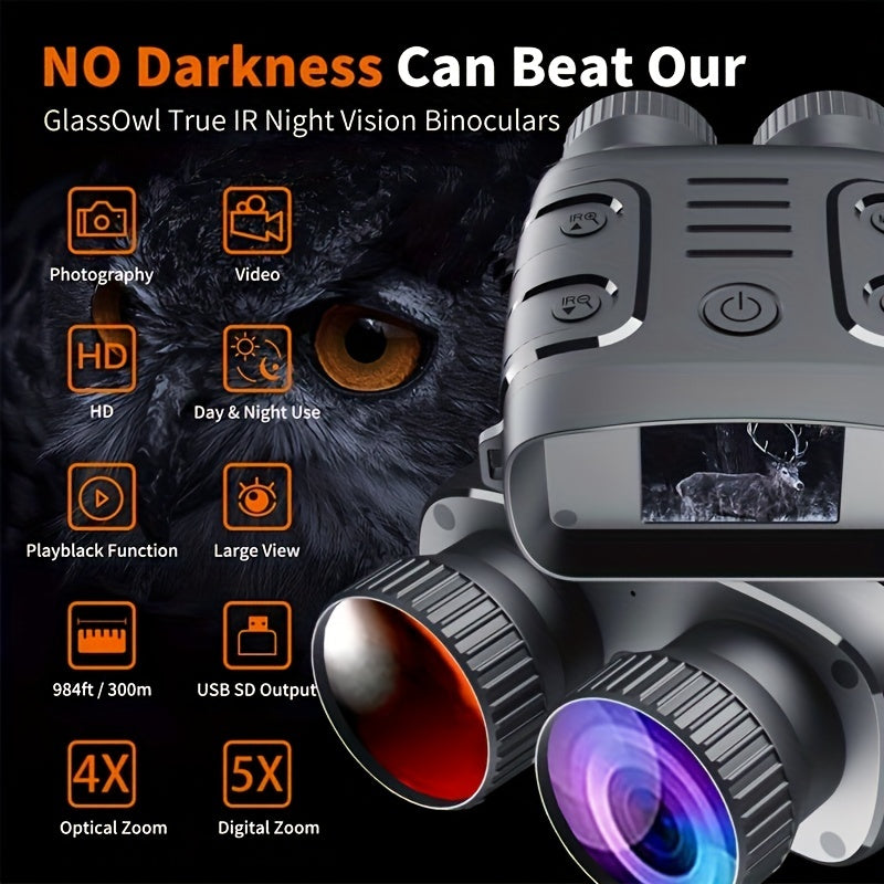 Night Vision Goggles 5X Digital Zoom Long Infrared Viewing Distance