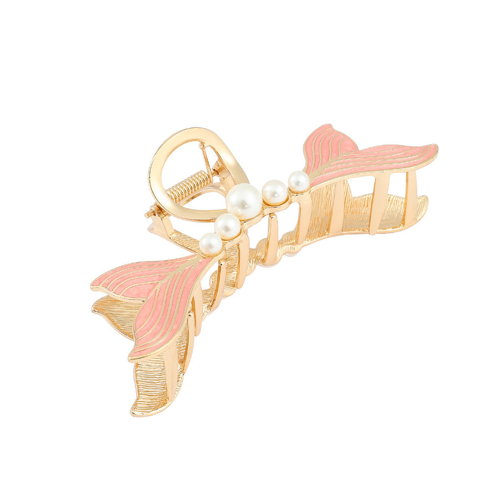 Metal Fishtail Large Hair Claw Shark Claw Ponytail Holder
