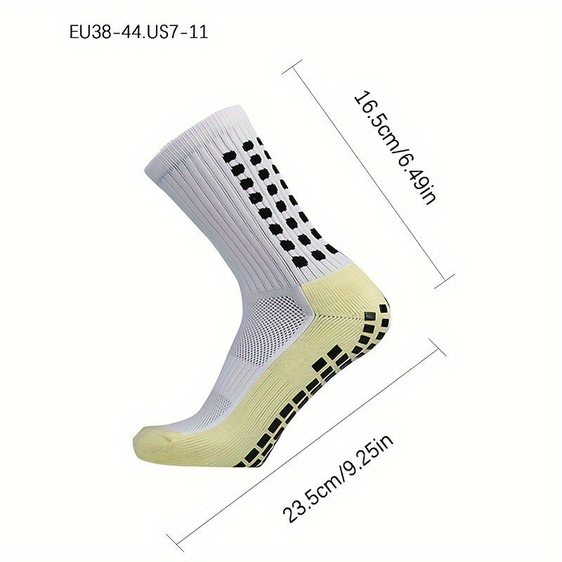 Non Slip Football Socks Crew Grip Socks For Men And Women
