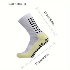 Non Slip Football Socks Crew Grip Socks For Men And Women