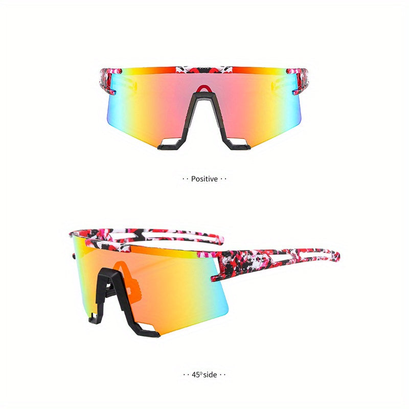 Men's Random Printing Running Cycling Sunglasses Mixed Outdoor Sports Glasses