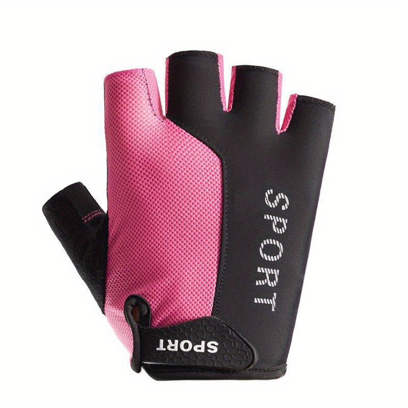 Breathable Half Finger Fitness Gloves for Men and Women - Non Slip