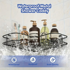 Stylish Bathroom Shelf & Kitchen Organizer with Shower Caddy