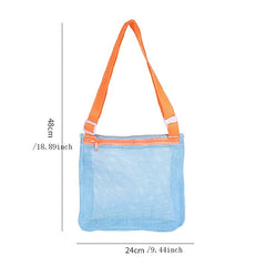 Children's Toy Storage Bag Hollow Seeable Beach Shoulder Bag