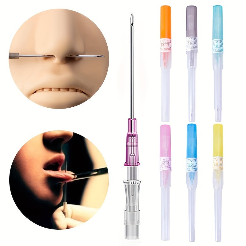 1pc Sterile Piercing Needle Nose Septum Lips Eyebrow Tongue Nipple