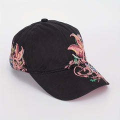 Ethnic Style Embroidered Sun Hat Baseball Cap for Men Women