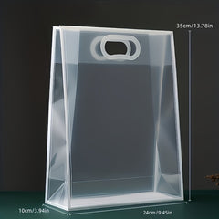 Clear PVC Handbag Large Cosmetic Shopping Toiletry Bag