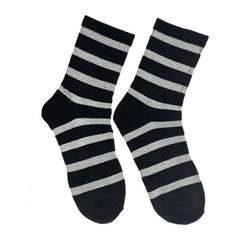 Breathable Striped Crew Socks Women's Stockings