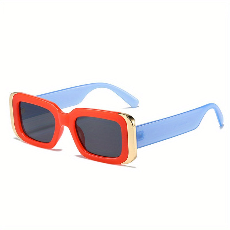 Y2K Square Sunglasses HipHop Block Glasses UV400