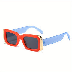 Y2K Square Sunglasses HipHop Block Glasses UV400