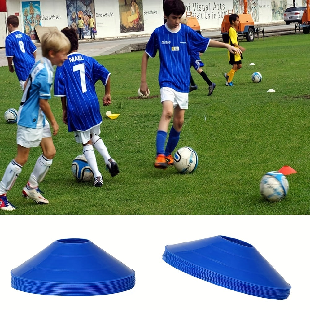 10pcs Soccer Training Marker Discs - Football Training Equipment