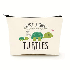 Turtle Pattern Cosmetic Bag Makeup Bag Pen Pencil Handbag