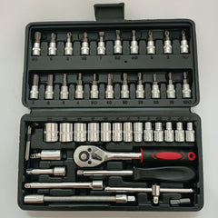 46pc Auto Repair Tool Set Ratchet Wrench Sleeve Combo Car Tool B