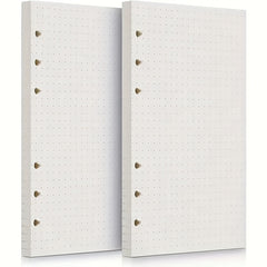 A6 Filler Paper 6 Hole Loose Leaf Paper Refillable Clip Notebook Planner Diary