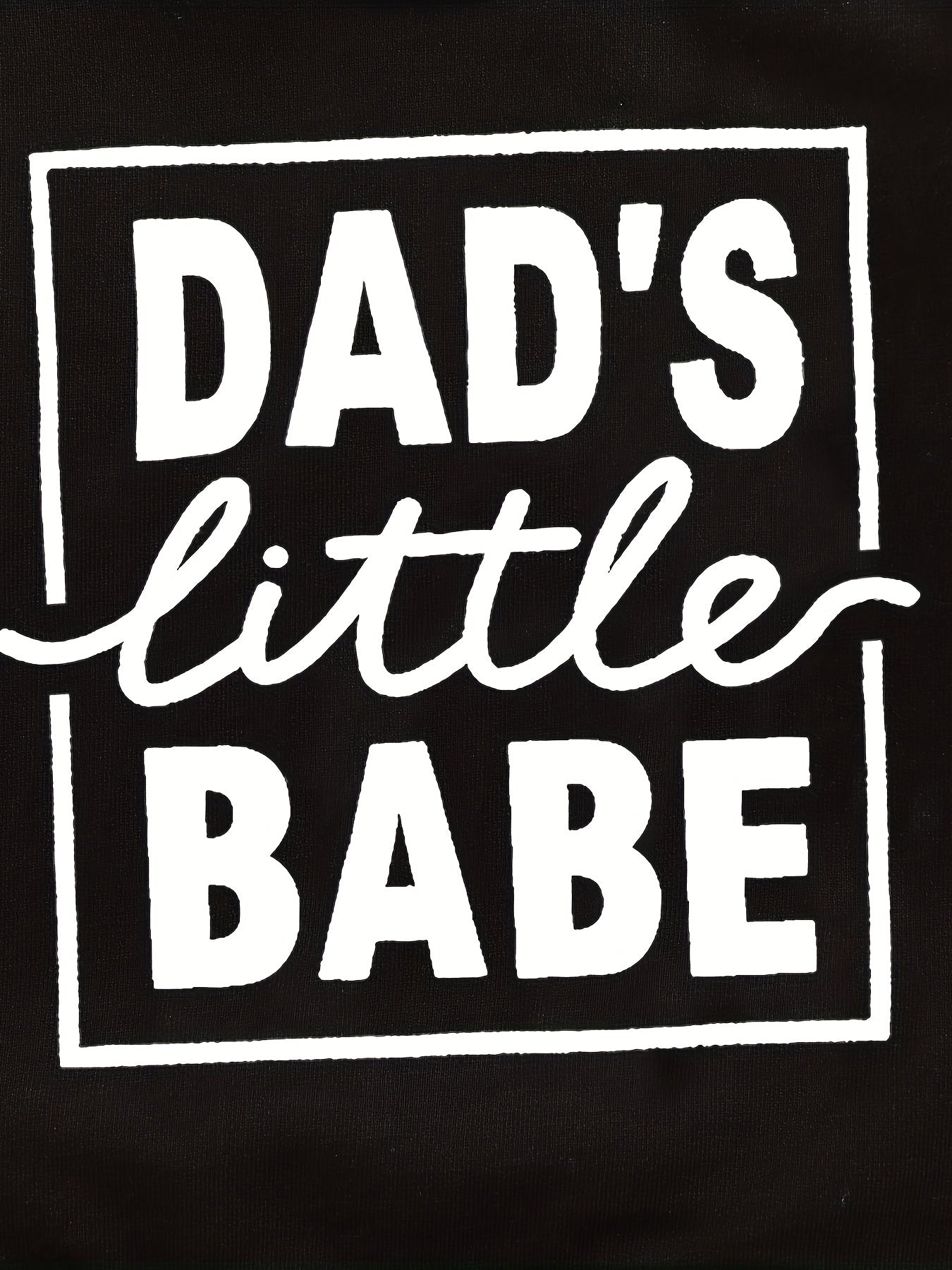 Boy's Long Sleeve Sweatshirt DAD'S Little BABE Toddler Baby Casual Tops