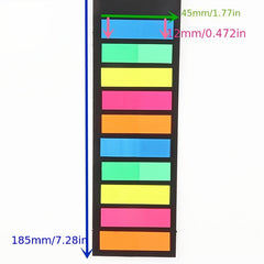 200 Sheets Colour Memo Pad Sticky Notes Bookmark Marker Sticker Paper