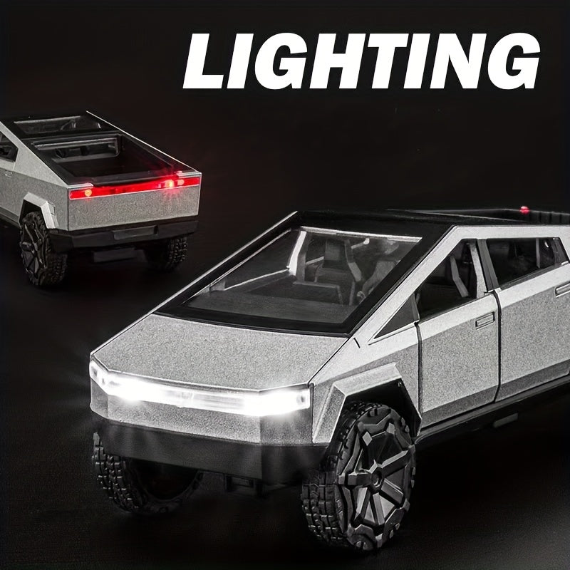 1:36 Style Truck Model Pull Back Light Effect Simulation Model Toy Boy Boxed