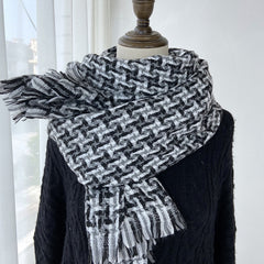 Women Fall Winter Scarf Classic Warm Soft Shawl Scarf Hand Knit