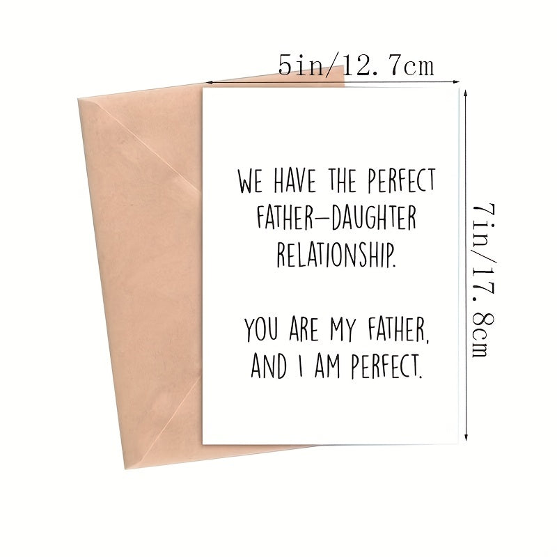 Father's Card Happy Father's Daughter Meaningful Father Card