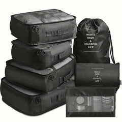 7 Pcs Travel Luggage Bag Sets Versatile Organizers