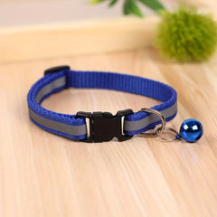 Reflective Pet Collar with Bell for Dogs and Cats
