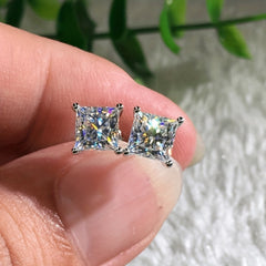 Men's Moissanite Stud Earrings