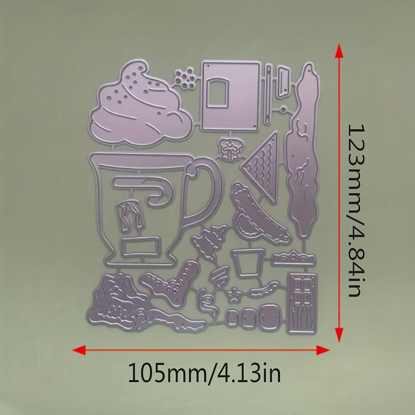 1pc Christmas Snowy House Metal Cutting Dies for Card Making Scrapbooking