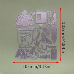 1pc Christmas Snowy House Metal Cutting Dies for Card Making Scrapbooking