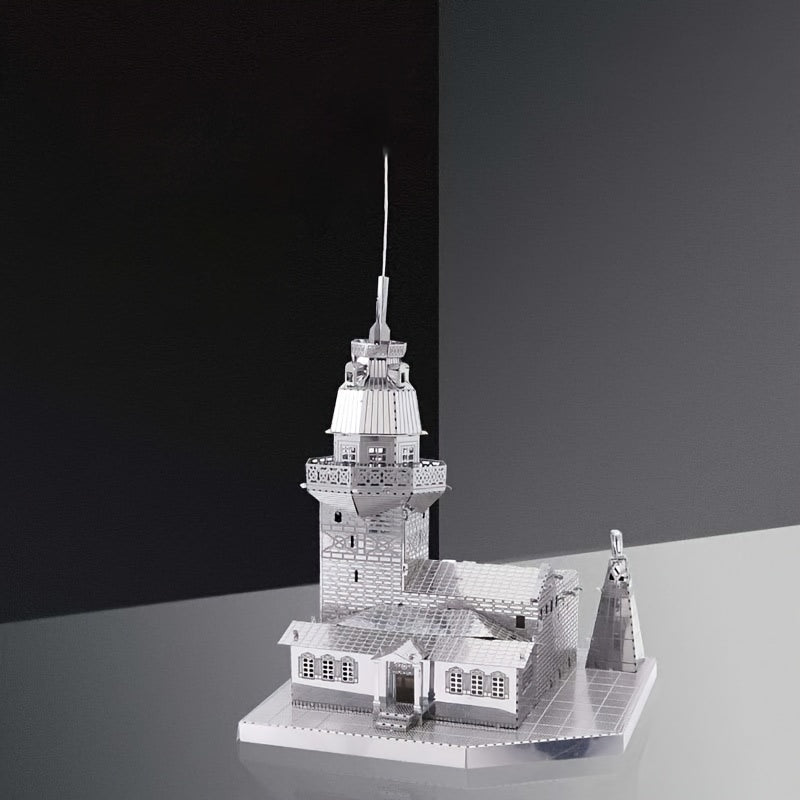 Girl Tower 3D Metal Puzzle Creative Assembly Model