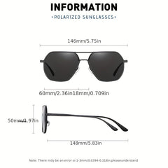 Polarized Aviator Sunglasses Aluminum Frame UV400 Protection Glasses