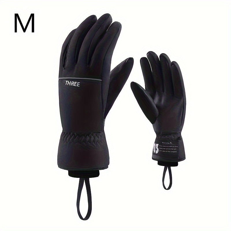 Winter Windproof Skiing Gloves Waterproof Plush Screen Touchable