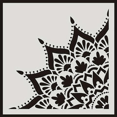 Round Pattern Painting Stencil Lace Ruler DIY Painting Tools