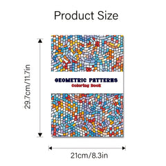 Geometric Patterns Coloring Book for Adults - Mindful Art Relax Gift