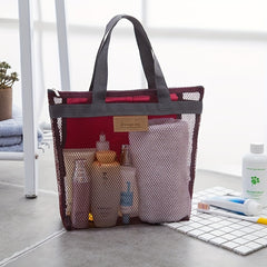 Portable Zipper Hand Beach Bag Pouch Travel Toiletry Bag
