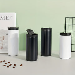 500ml Stainless Steel Coffee Cup Leakproof Vacuum Water Cup Outdoor Sports