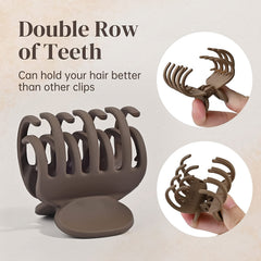 4pcs Small Hair Claw Clips Matte Octopus Hair Clips for Women Girls