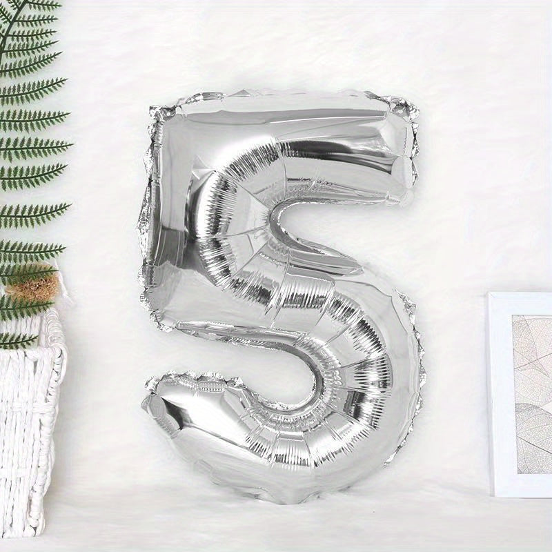 32 inch Silvery 0 9 Number Birthday Party Balloons Decoration Balloon Set