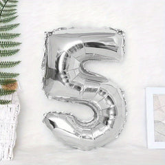32 inch Silvery 0 9 Number Birthday Party Balloons Decoration Balloon Set