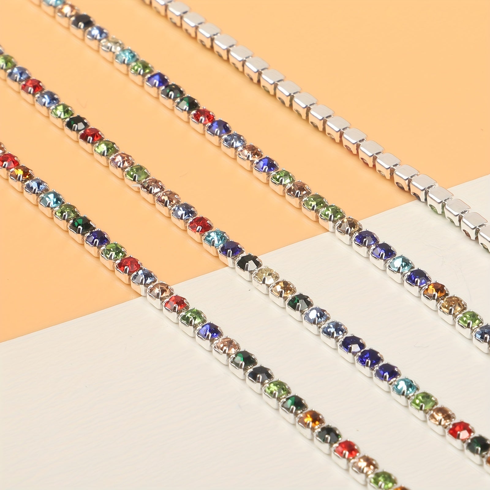 177in Rhinestone Chain for Nail Art, Shoe Decor