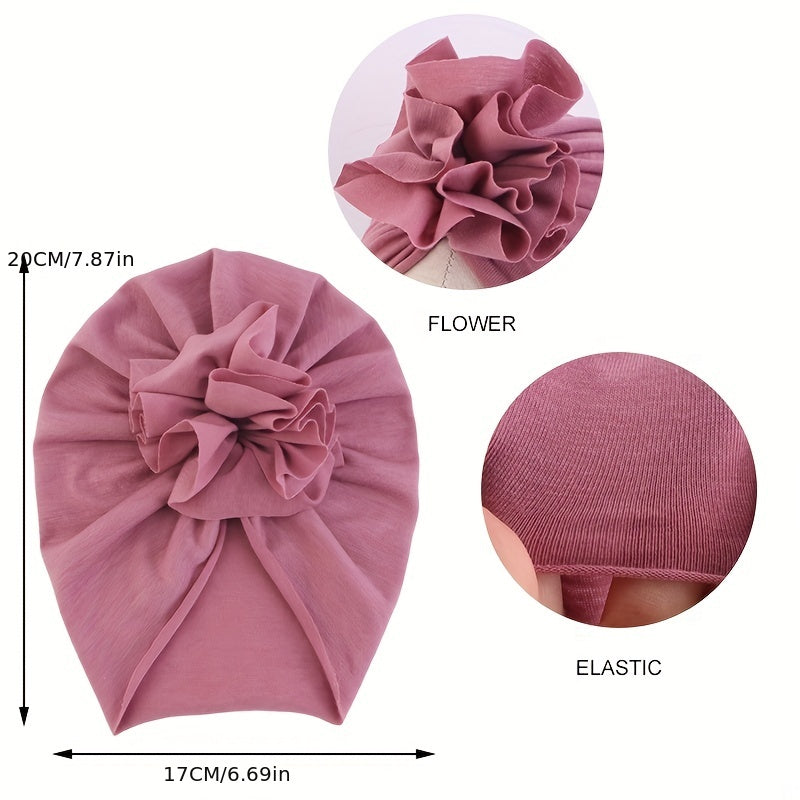 Flower Baby Hat Toddler Turban Infant Head Wraps Bonnet Beanie Cap