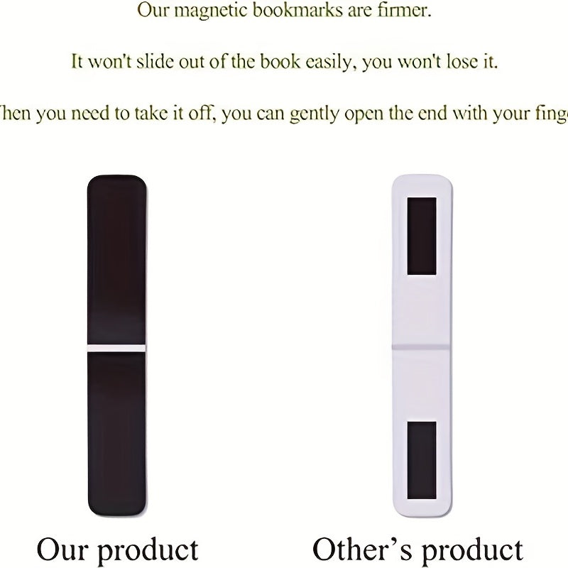 10pcs Magnetic Bookmarks Assorted Set For Students Reading Floral Style
