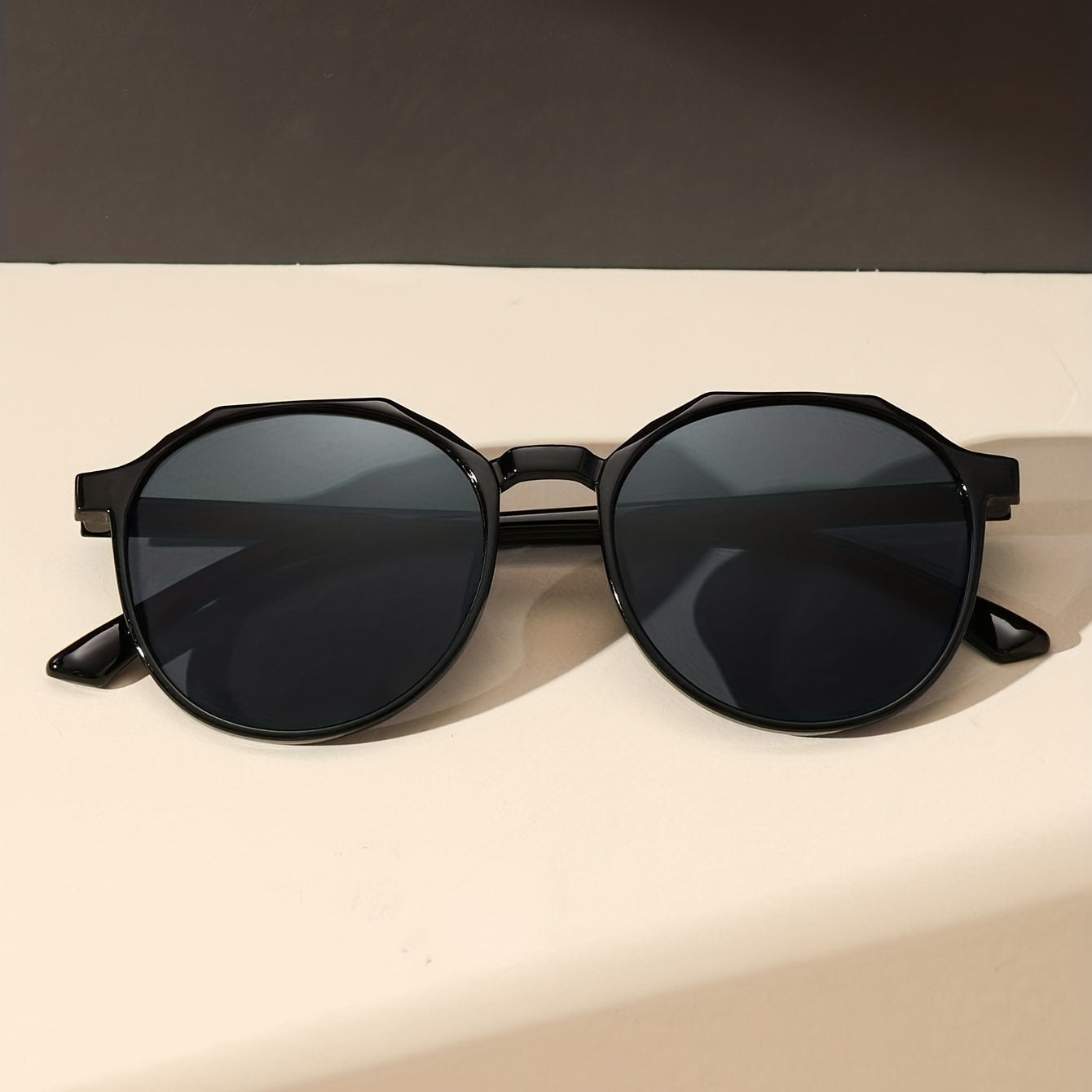 Round Frame Sunglasses Classic Casual Sunshade Eyewear